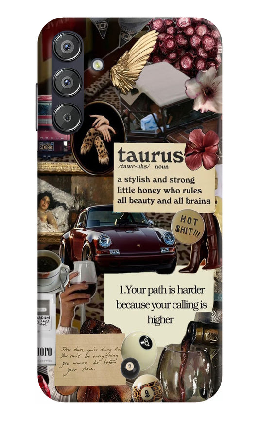 Taurus Zodiac Samsung F15 5G Hard Case Back Cover by Casekaro