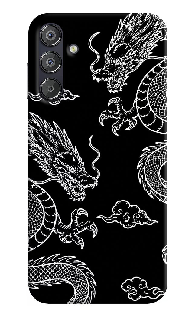 Twin Dragons Samsung F15 5G Hard Case Back Cover by Casekaro
