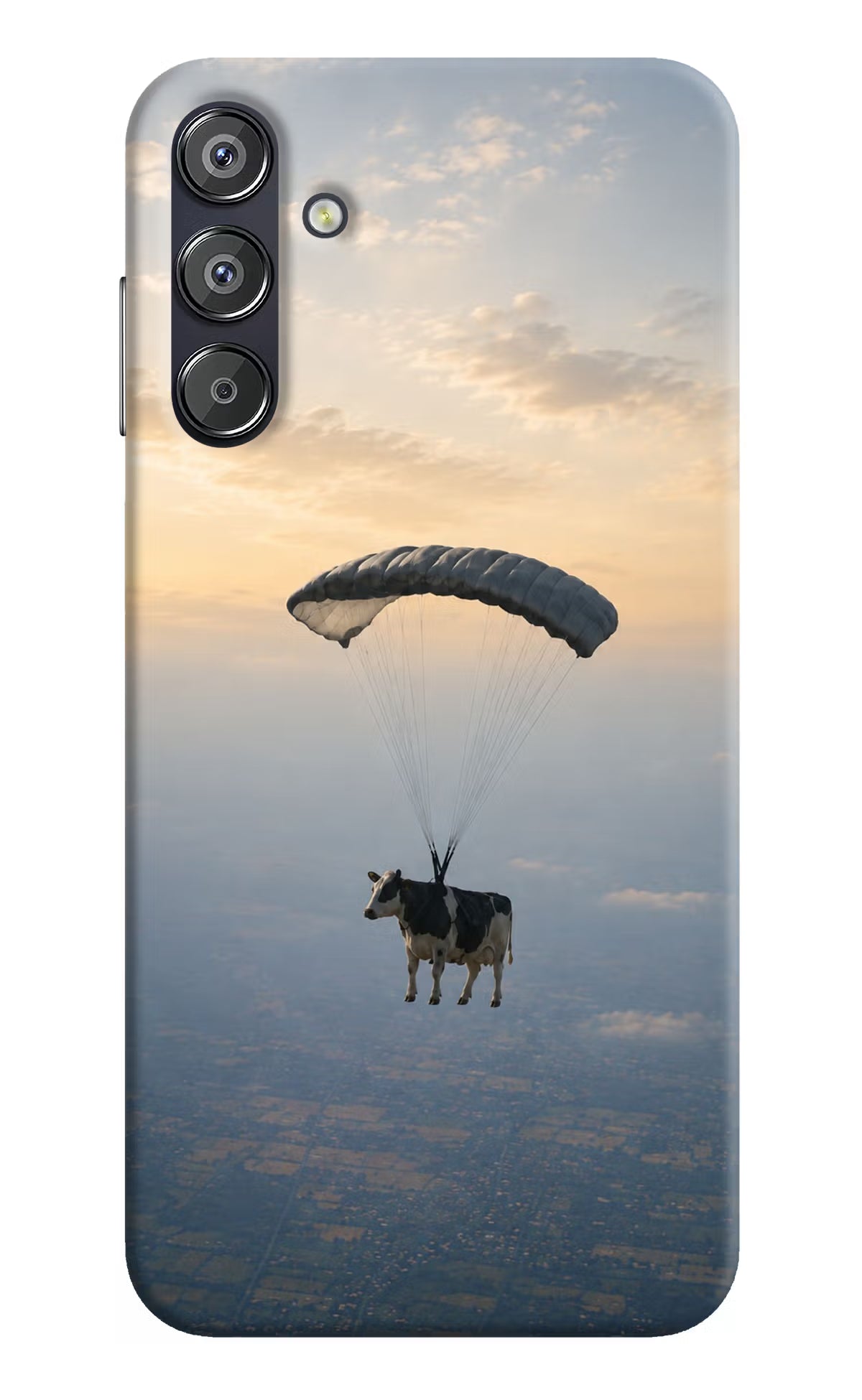 Skydiving Cow Samsung F15 5G Back Cover