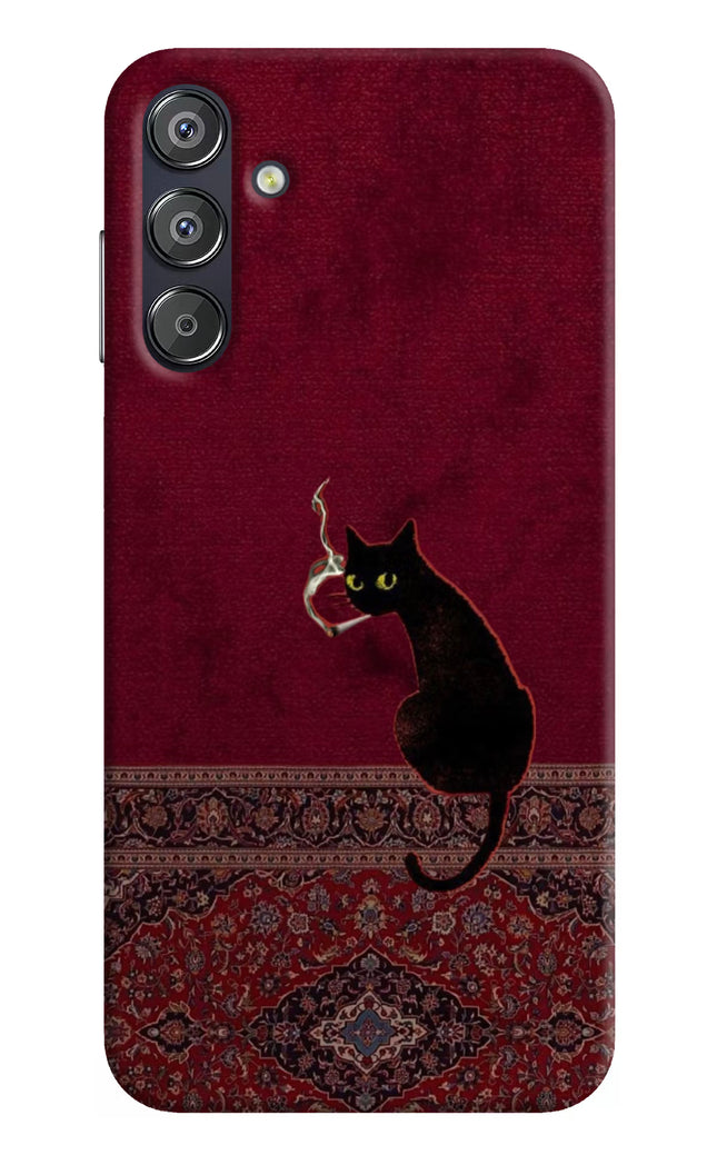 Midnight Cat Samsung F15 5G Hard Case Back Cover by Casekaro