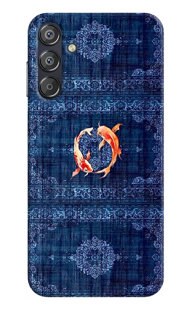 Koi Blue Samsung F15 5G Hard Case Back Cover by Casekaro