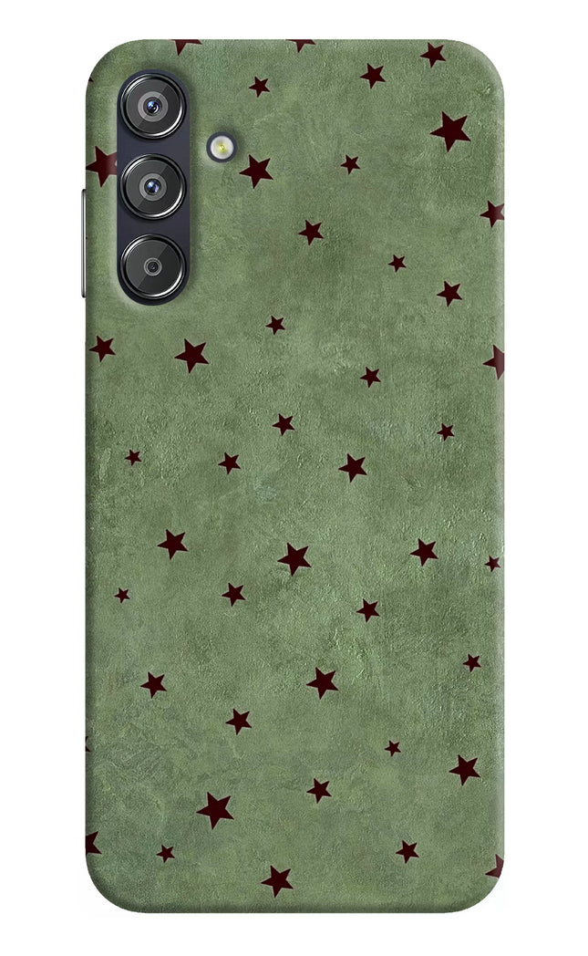 Green Stars Samsung F15 5G Hard Case Back Cover by Casekaro