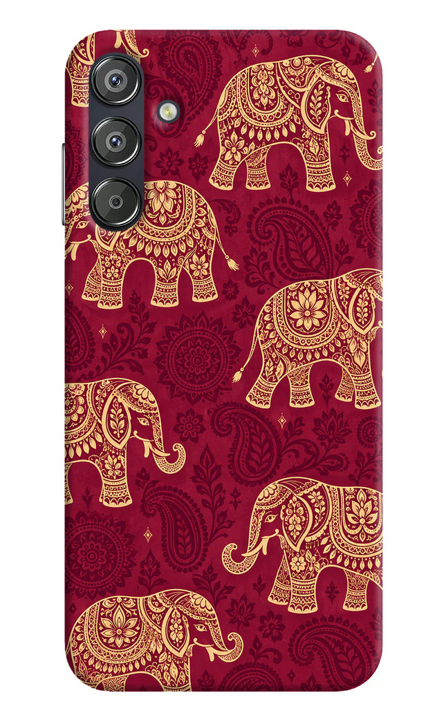 Maroon Elephant Samsung F15 5G Hard Case Back Cover by Casekaro
