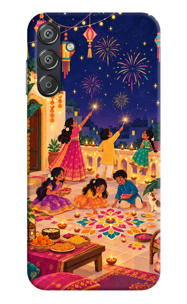 Diwali Night Samsung F15 5G Hard Case Back Cover by Casekaro