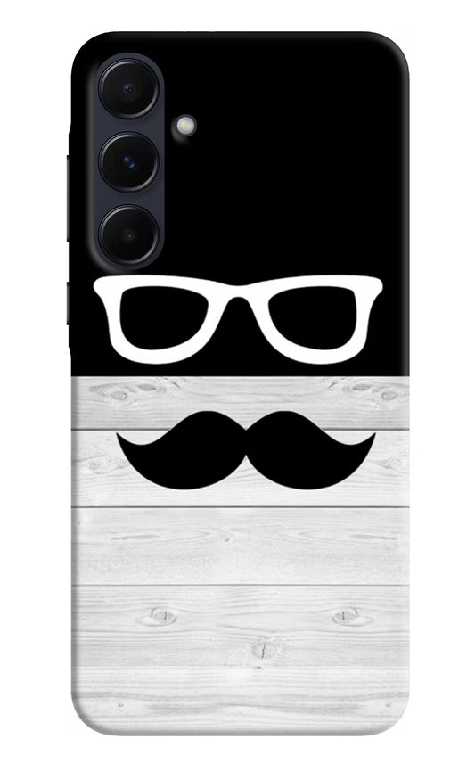 Mustache Samsung A55 5G Hard Case Back Cover by Casekaro