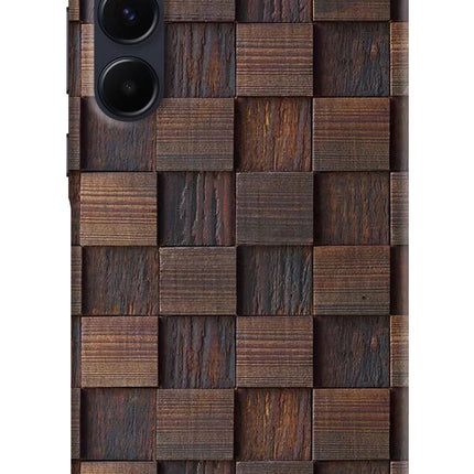 Wooden Cube Design Samsung A55 5G Hard Case Back Cover by Casekaro