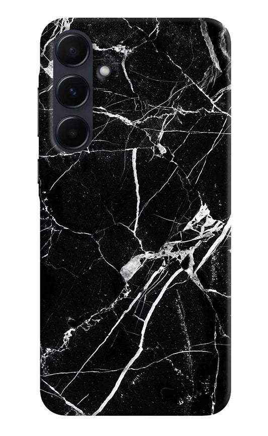 Black Marble Pattern Samsung A55 5G Hard Case Back Cover by Casekaro