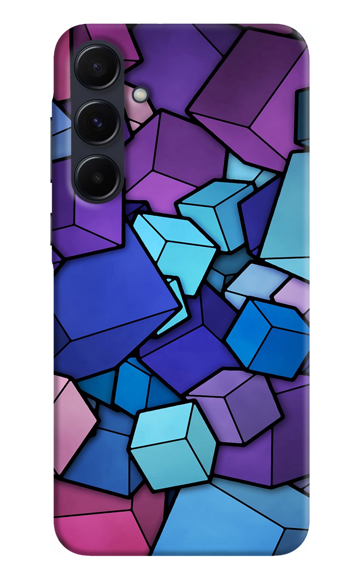 Cubic Abstract Samsung A55 5G Back Cover