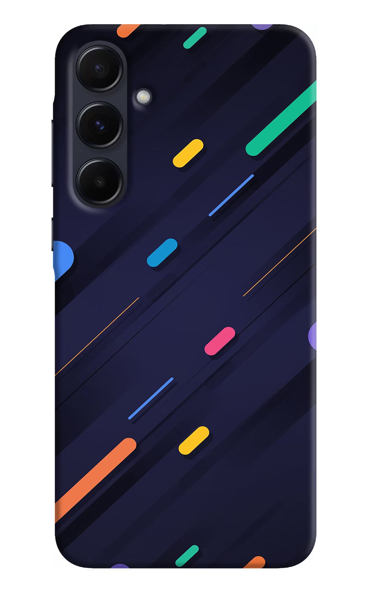 Abstract Design Samsung A55 5G Hard Case Back Cover by Casekaro