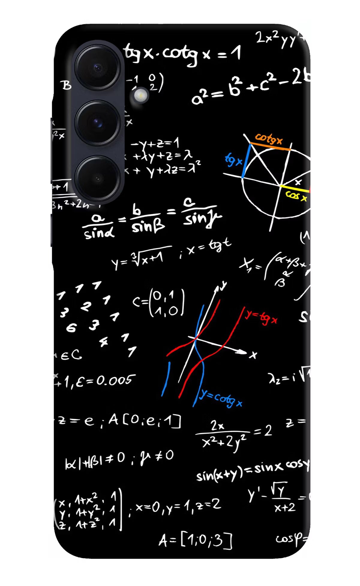 Mathematics Formula Samsung A55 5G Hard Case Back Cover by Casekaro