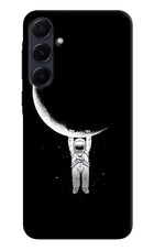 Moon Space Samsung A55 5G Hard Case Back Cover by Casekaro
