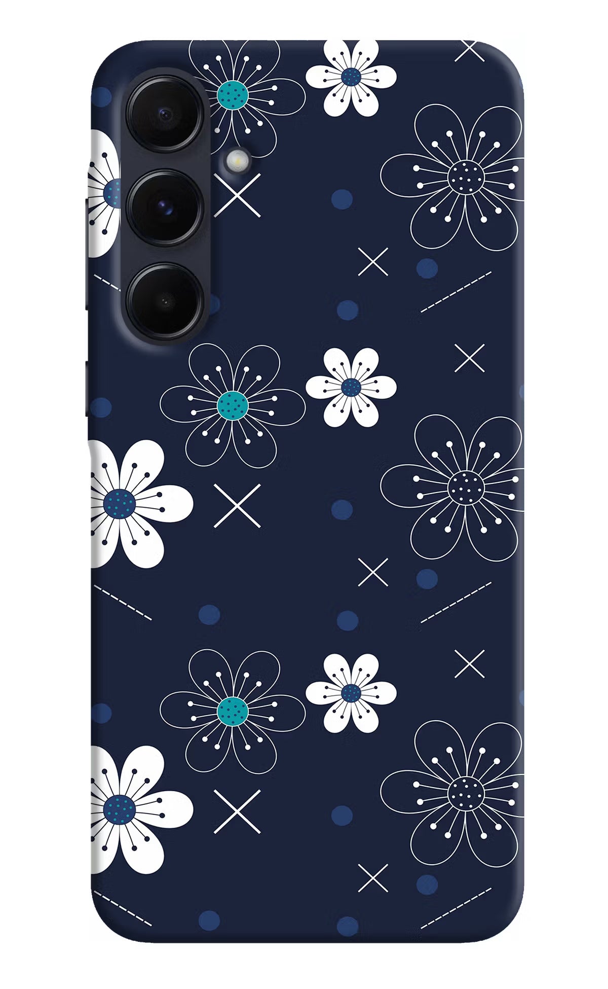 Flowers Samsung A55 5G Hard Case Back Cover by Casekaro