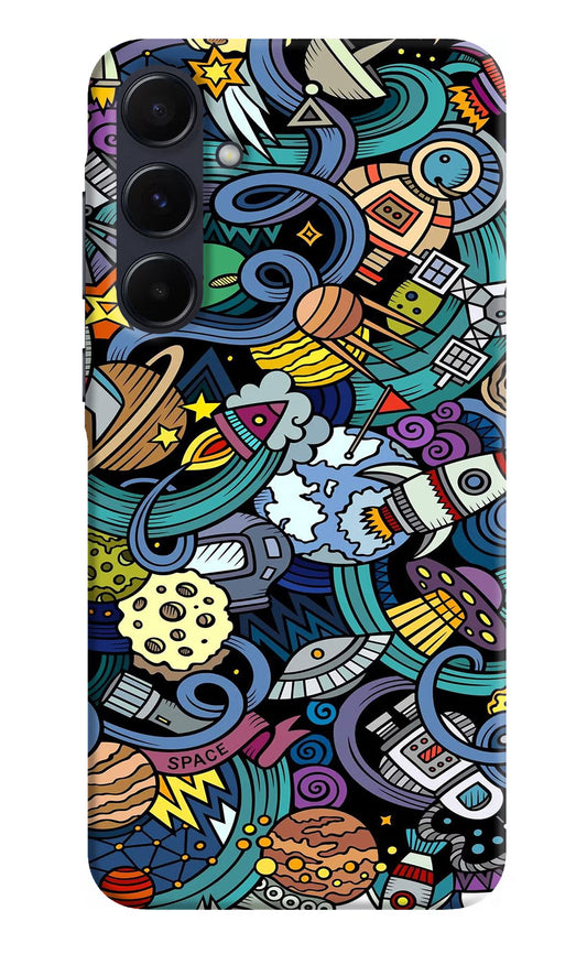 Space Abstract Samsung A55 5G Hard Case Back Cover by Casekaro