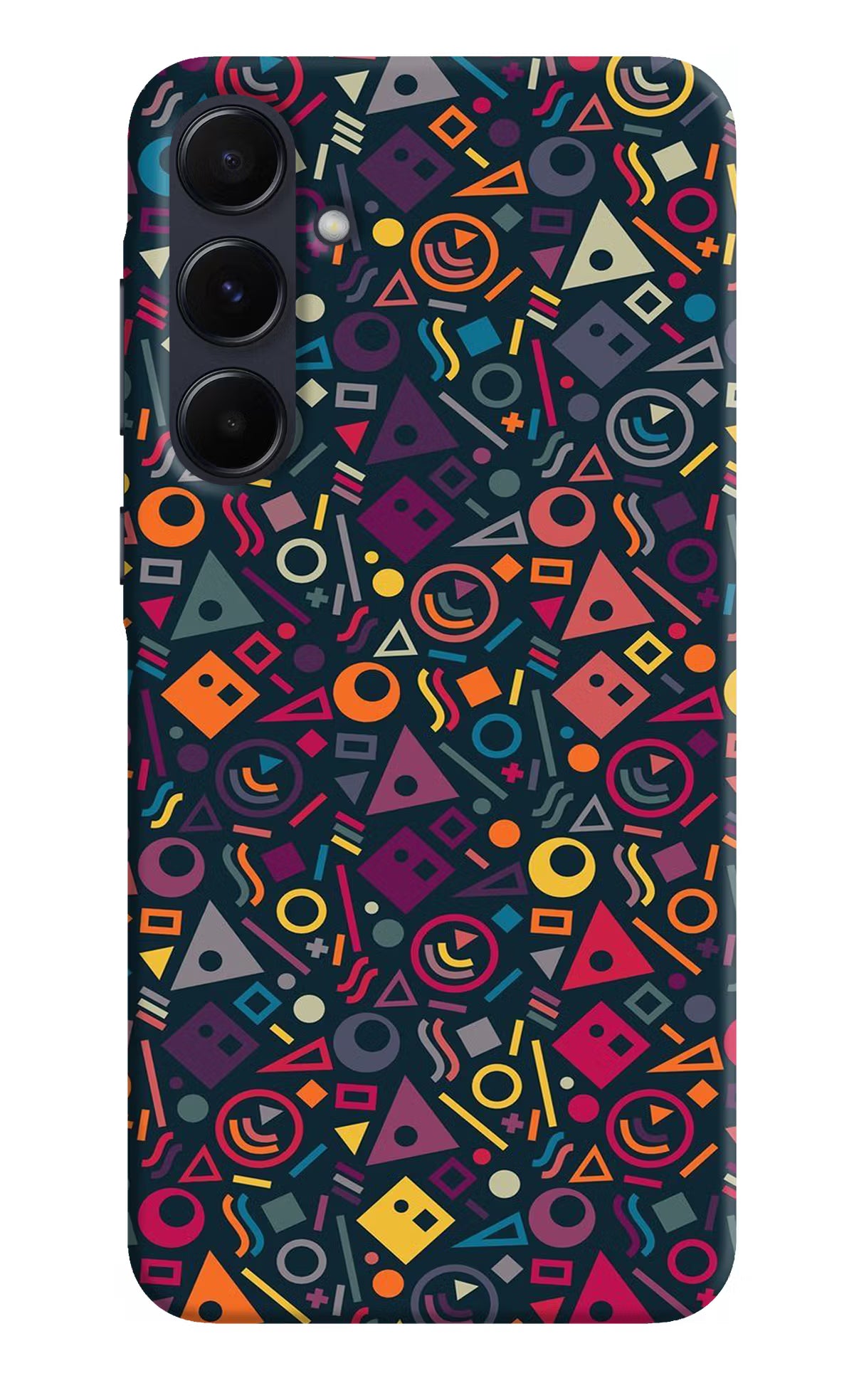 Geometric Abstract Samsung A55 5G Hard Case Back Cover by Casekaro