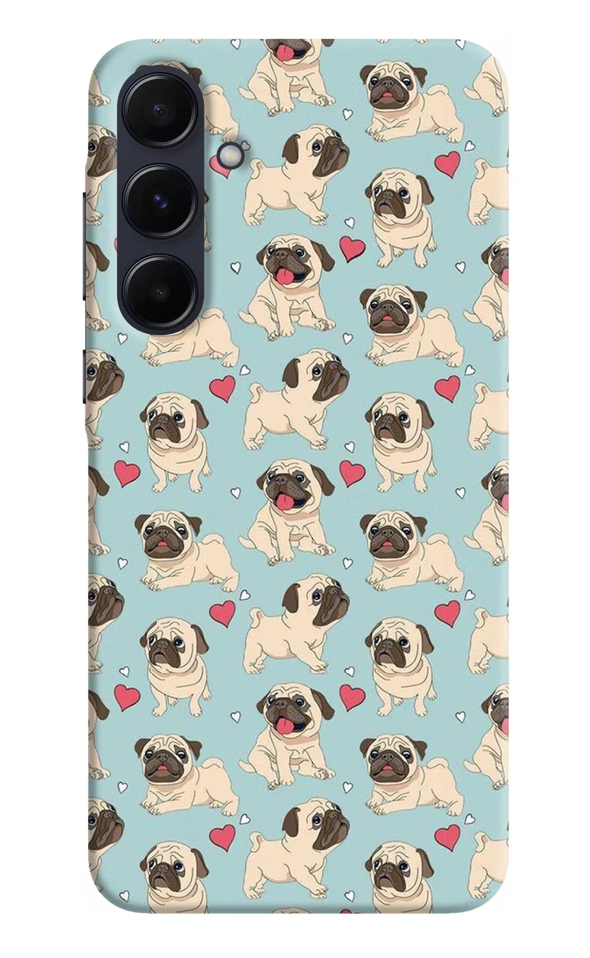Pug Dog Samsung A55 5G Hard Case Back Cover by Casekaro