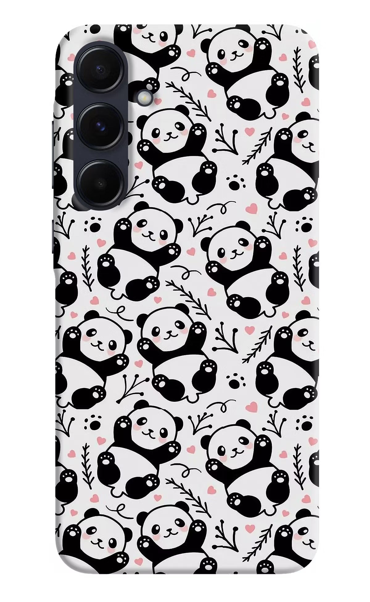 Cute Panda Samsung A55 5G Hard Case Back Cover by Casekaro