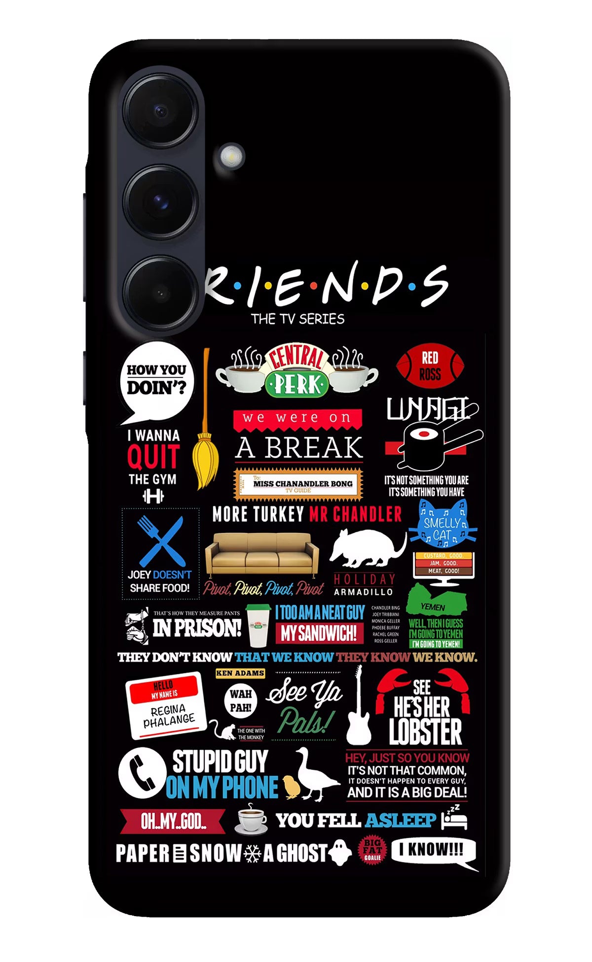 FRIENDS Samsung A55 5G Hard Case Back Cover by Casekaro