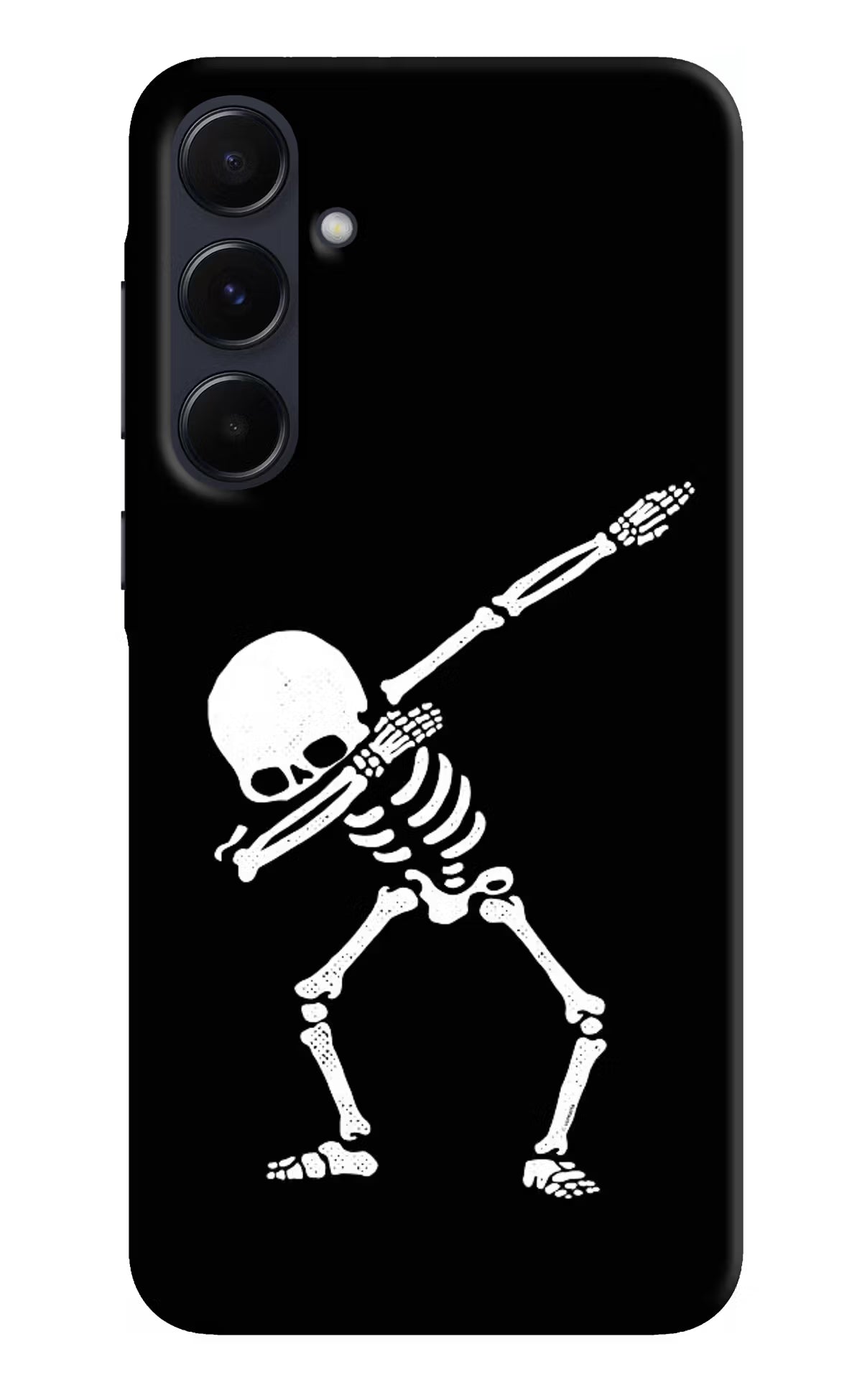 Dabbing Skeleton Art Samsung A55 5G Hard Case Back Cover by Casekaro