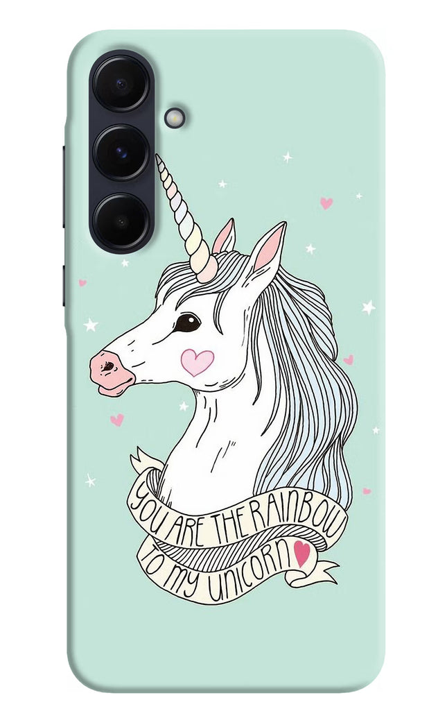 Unicorn Wallpaper Samsung A55 5G Hard Case Back Cover by Casekaro