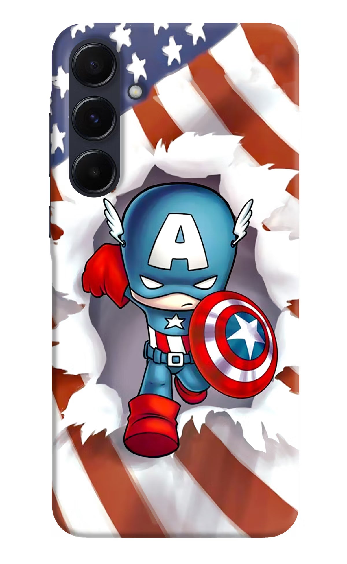 Captain America Samsung A55 5G Hard Case Back Cover by Casekaro