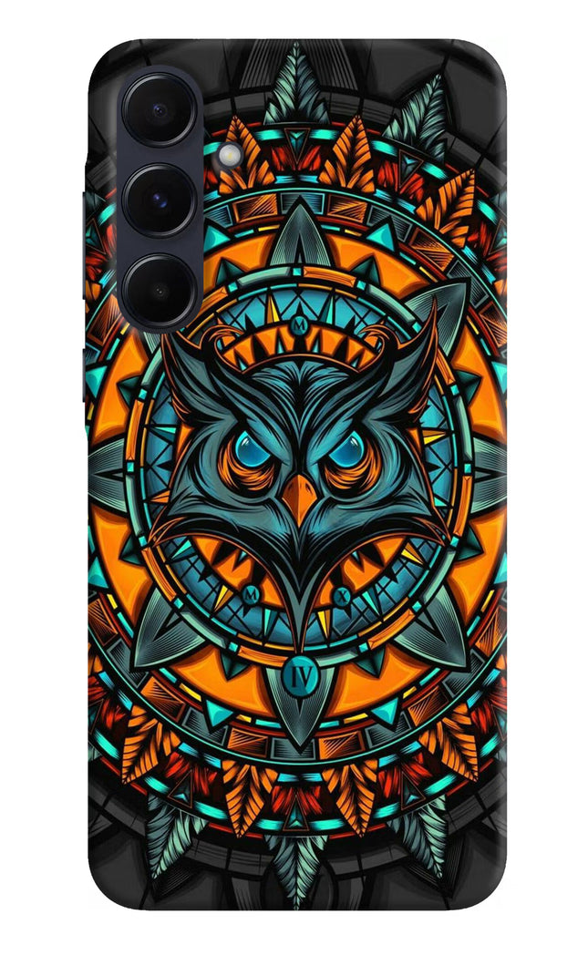 Angry Owl Art Samsung A55 5G Hard Case Back Cover by Casekaro