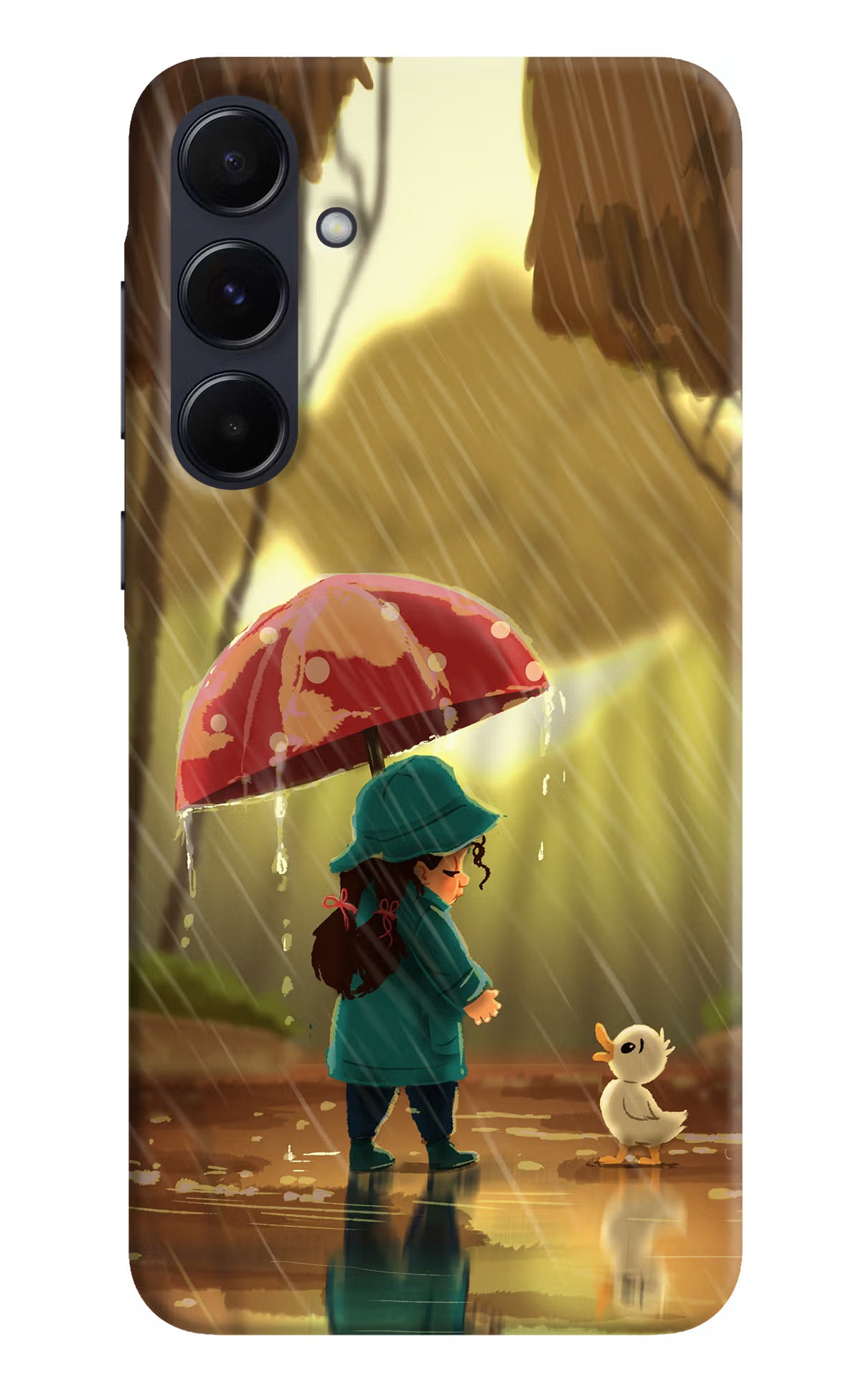 Rainy Day Samsung A55 5G Hard Case Back Cover by Casekaro