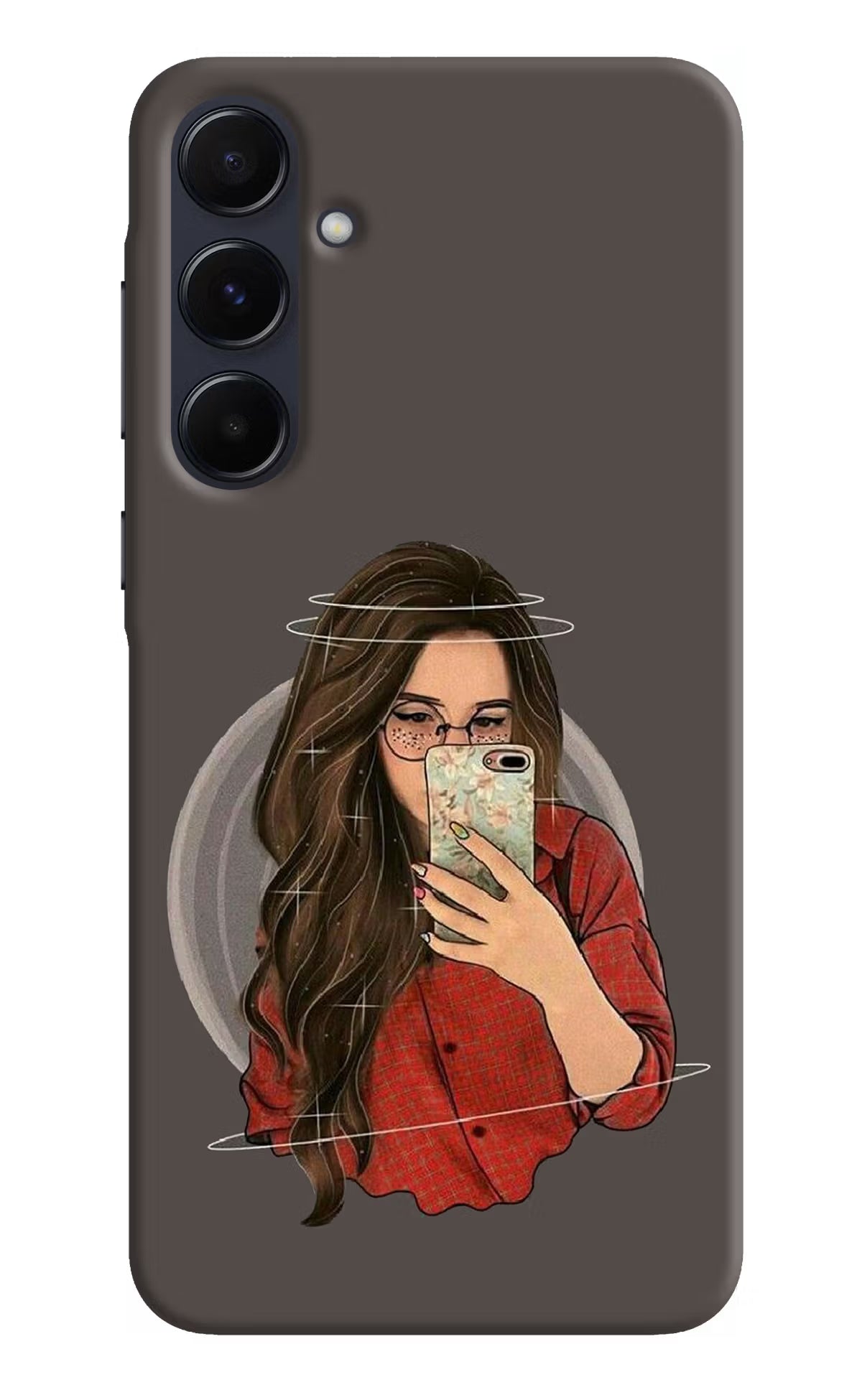 Selfie Queen Samsung A55 5G Hard Case Back Cover by Casekaro