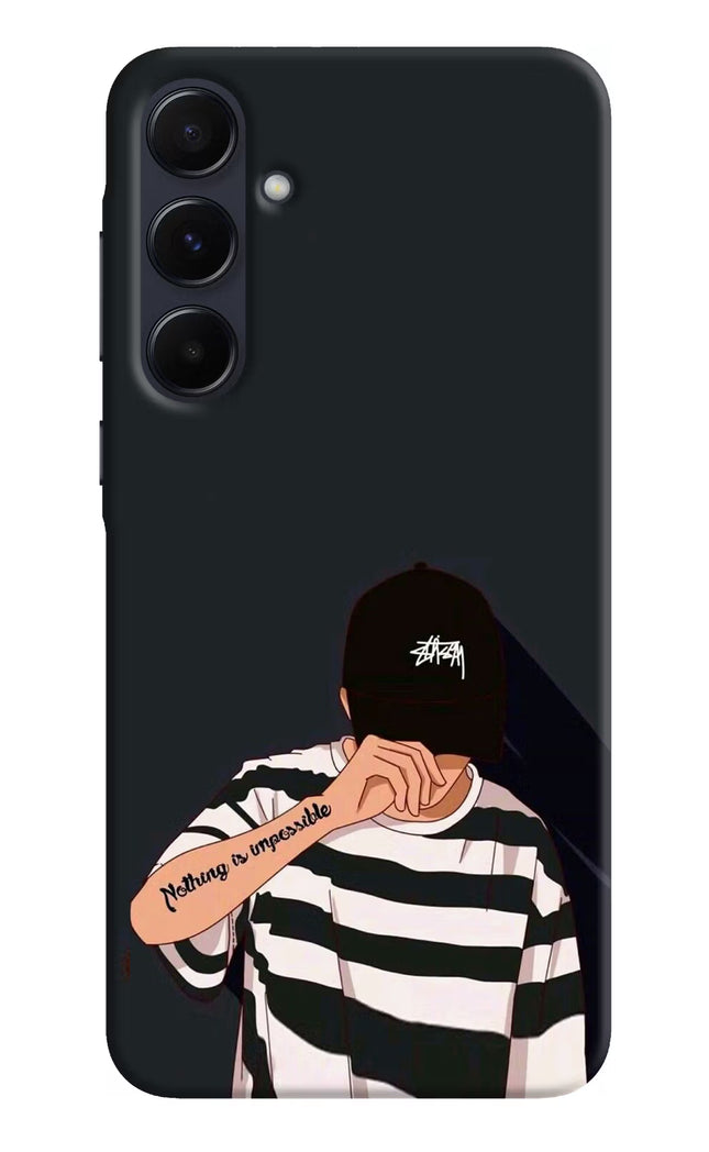 Aesthetic Boy Samsung A55 5G Hard Case Back Cover by Casekaro