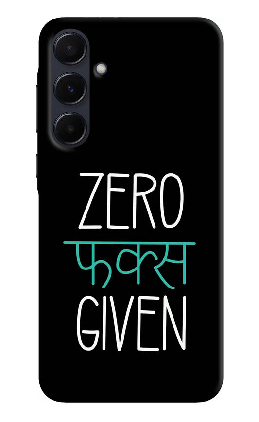 Zero Fucks Given Samsung A55 5G Hard Case Back Cover by Casekaro