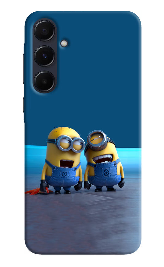Minion Laughing Samsung A55 5G Hard Case Back Cover by Casekaro