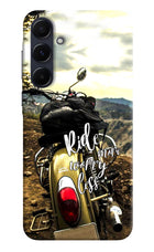 Ride More Worry Less Samsung A55 5G Hard Case Back Cover by Casekaro