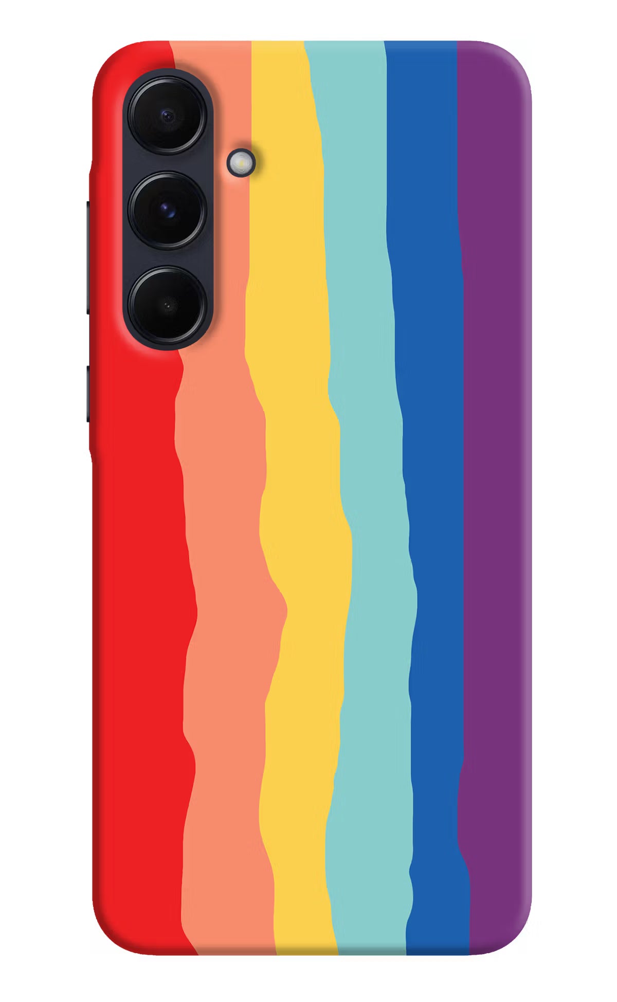 Rainbow Samsung A55 5G Hard Case Back Cover by Casekaro