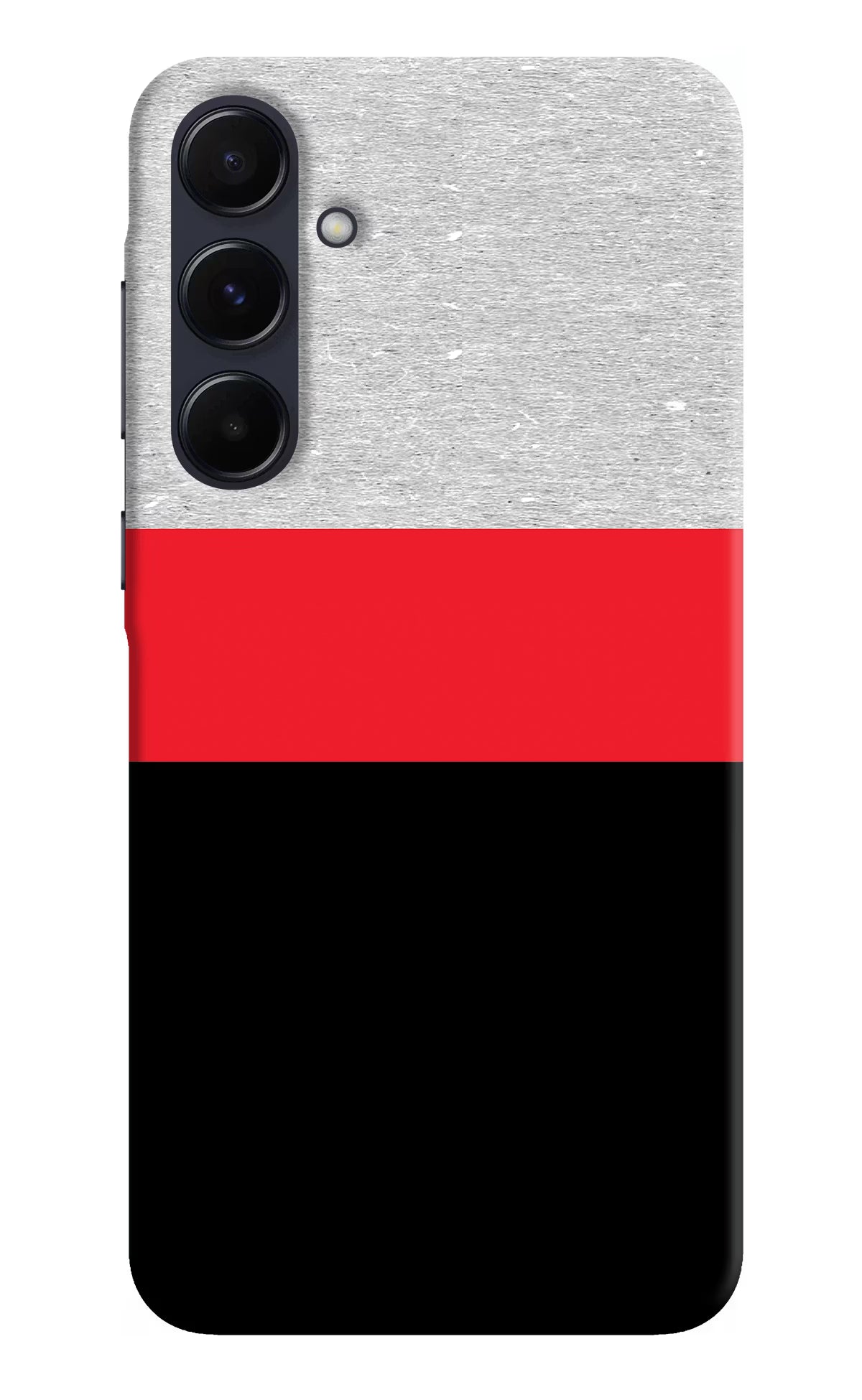 Tri Color Pattern Samsung A55 5G Hard Case Back Cover by Casekaro