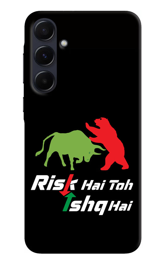 Risk Hai Toh Ishq Hai Samsung A55 5G Hard Case Back Cover by Casekaro
