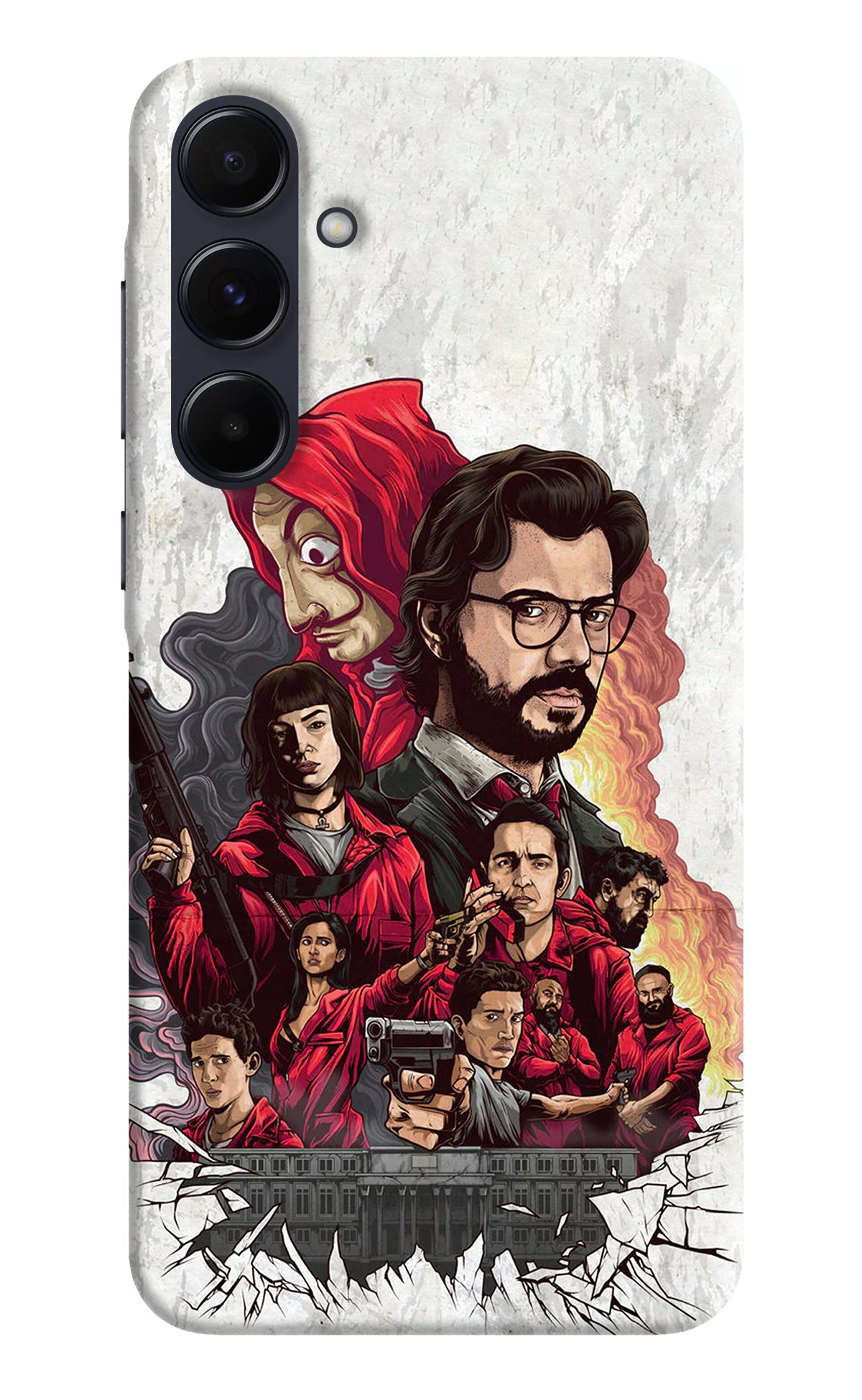 Money Heist Artwork Samsung A55 5G Back Cover