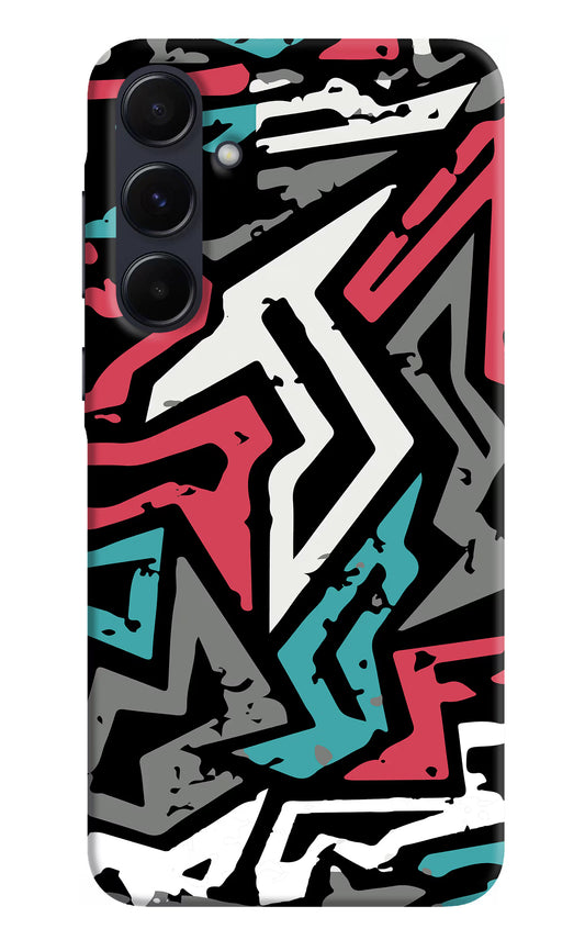 Geometric Graffiti Samsung A55 5G Hard Case Back Cover by Casekaro