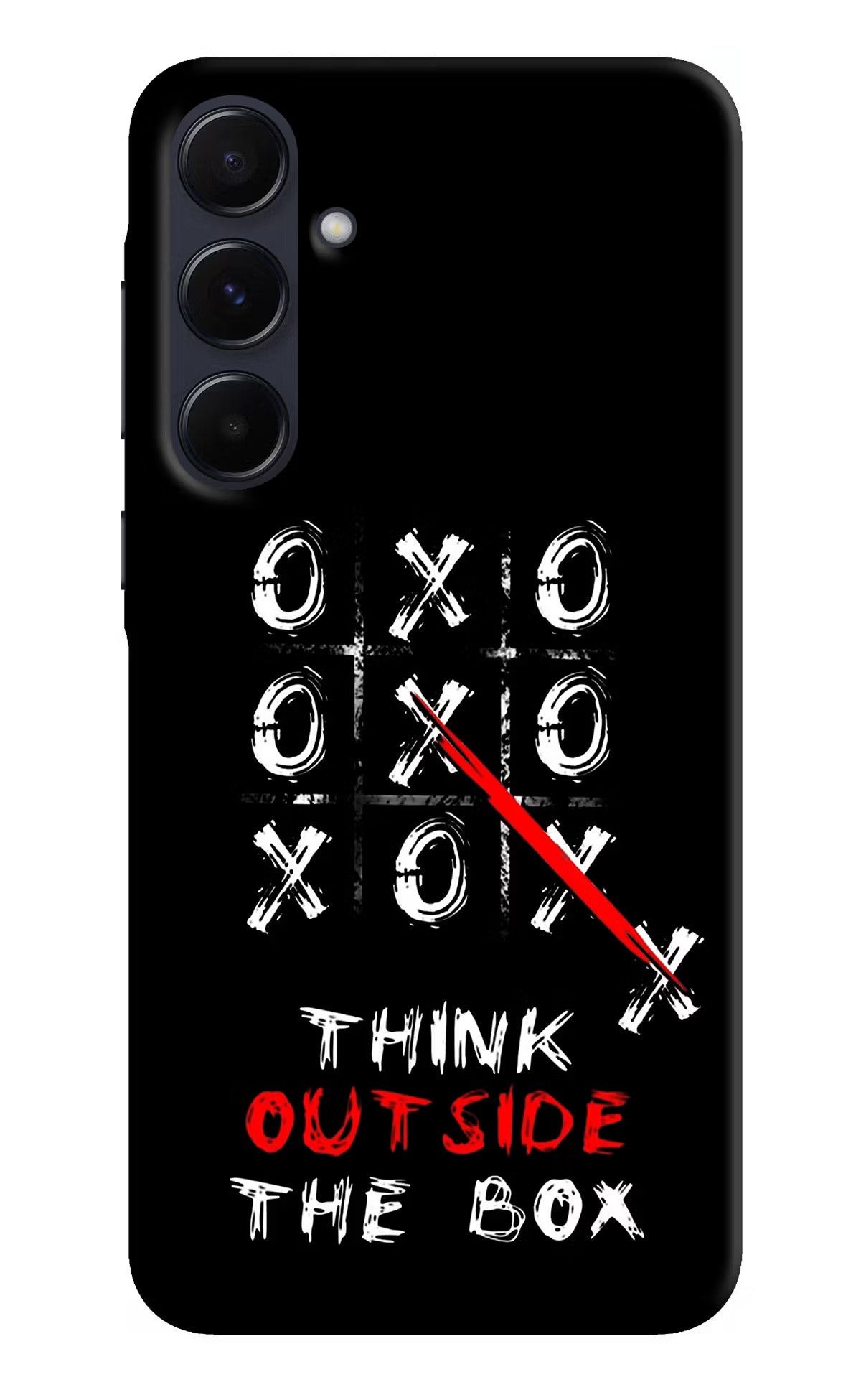 Think out of the BOX Samsung A55 5G Hard Case Back Cover by Casekaro