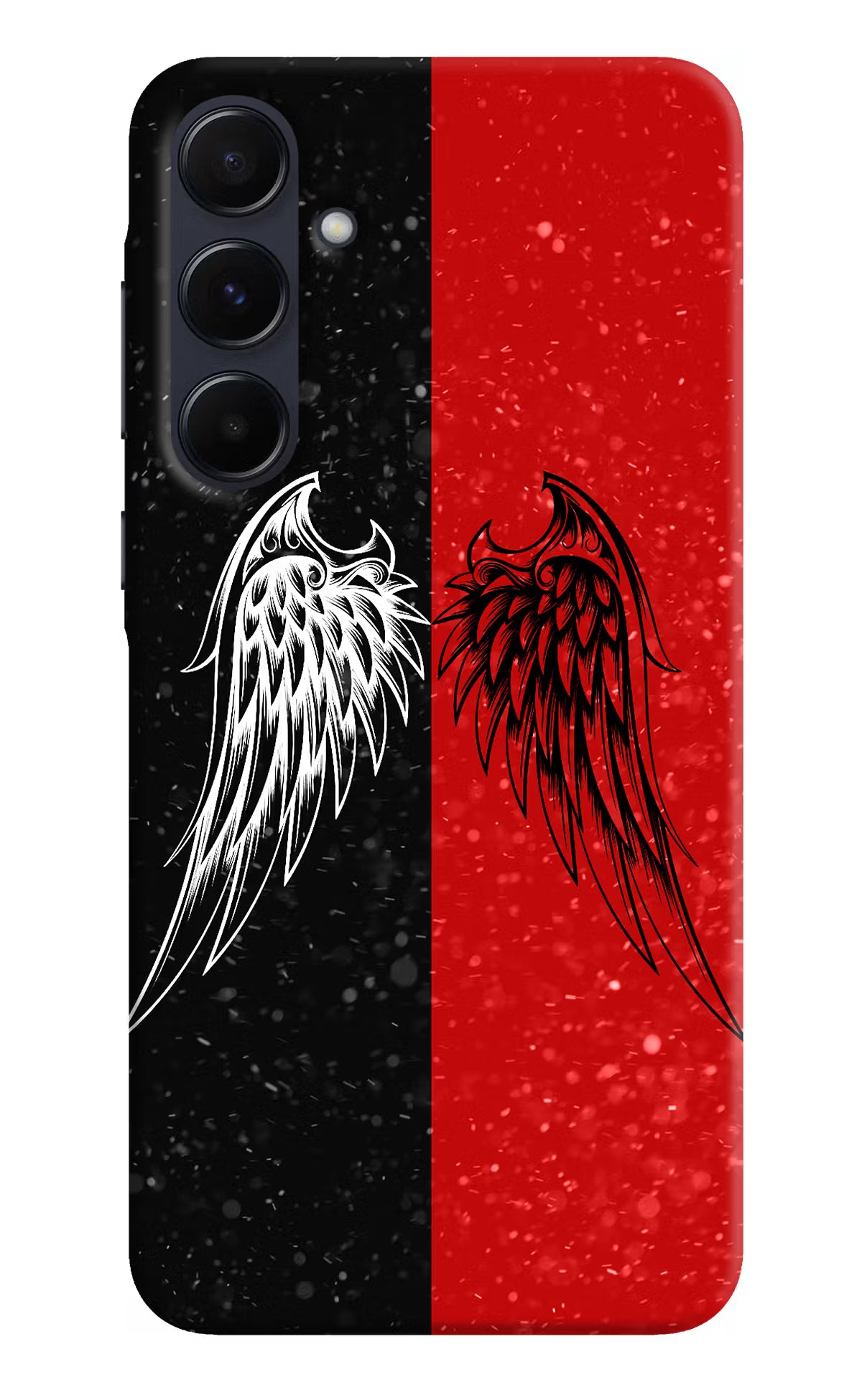 Wings Samsung A55 5G Hard Case Back Cover by Casekaro