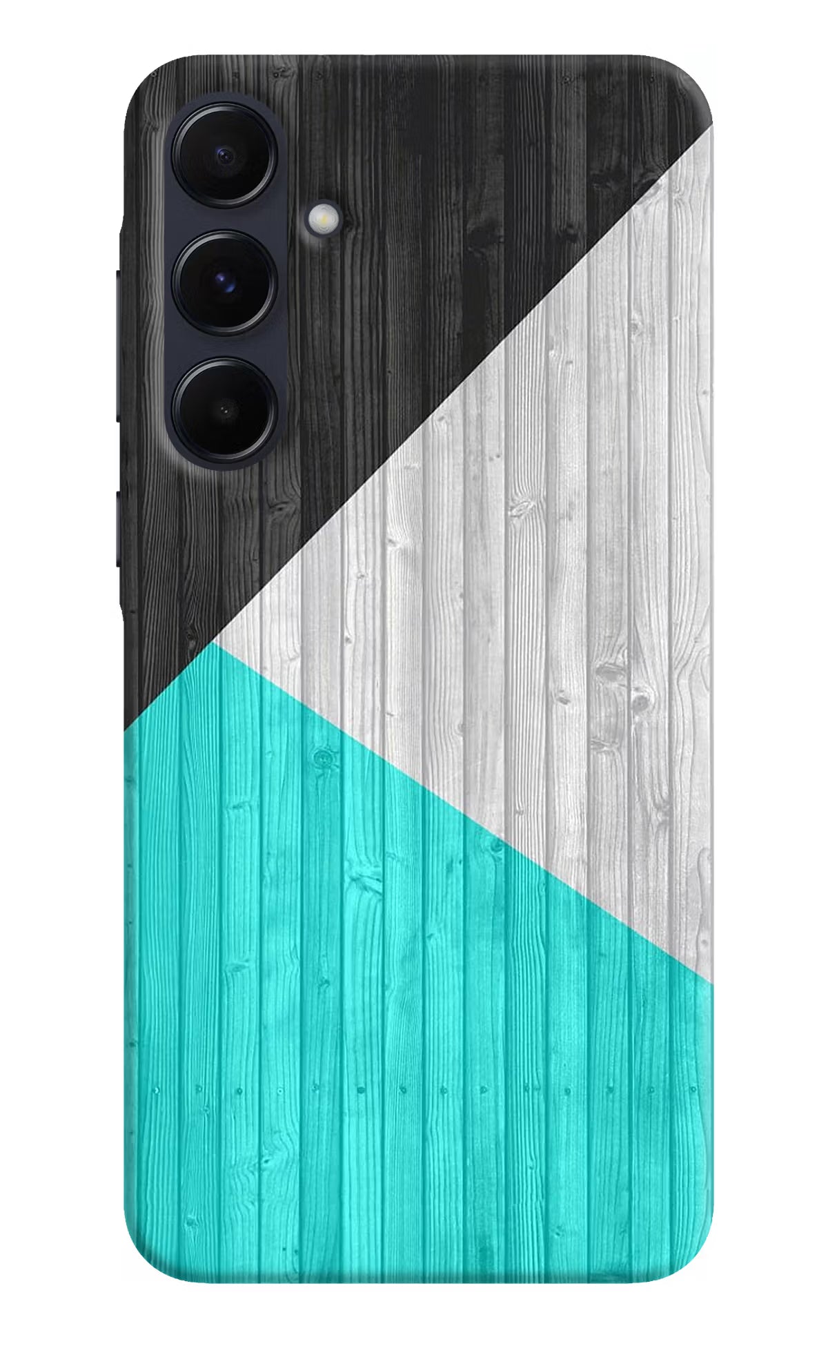 Wooden Abstract Samsung A55 5G Hard Case Back Cover by Casekaro