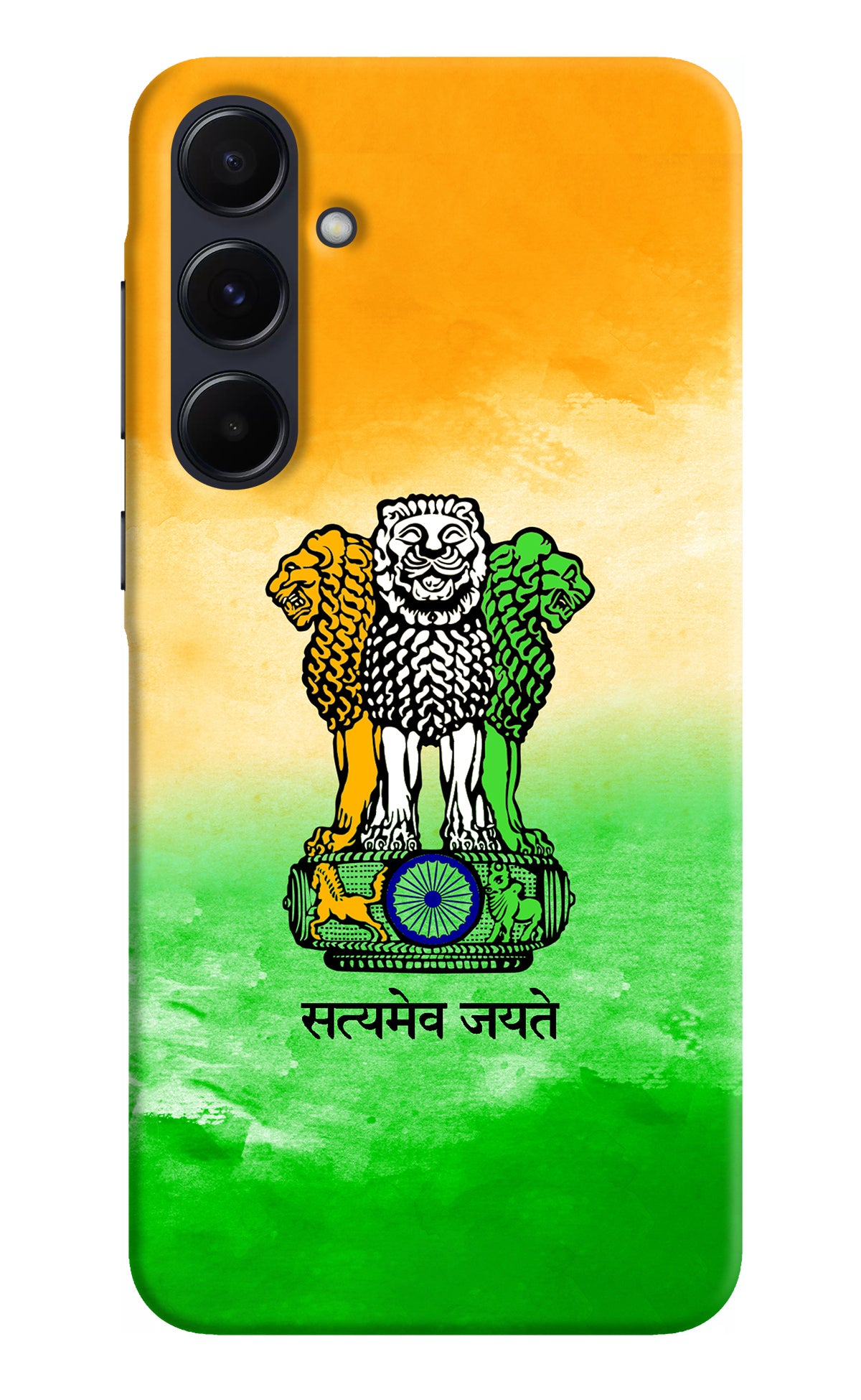 Satyamev Jayate Flag Samsung A55 5G Back Cover