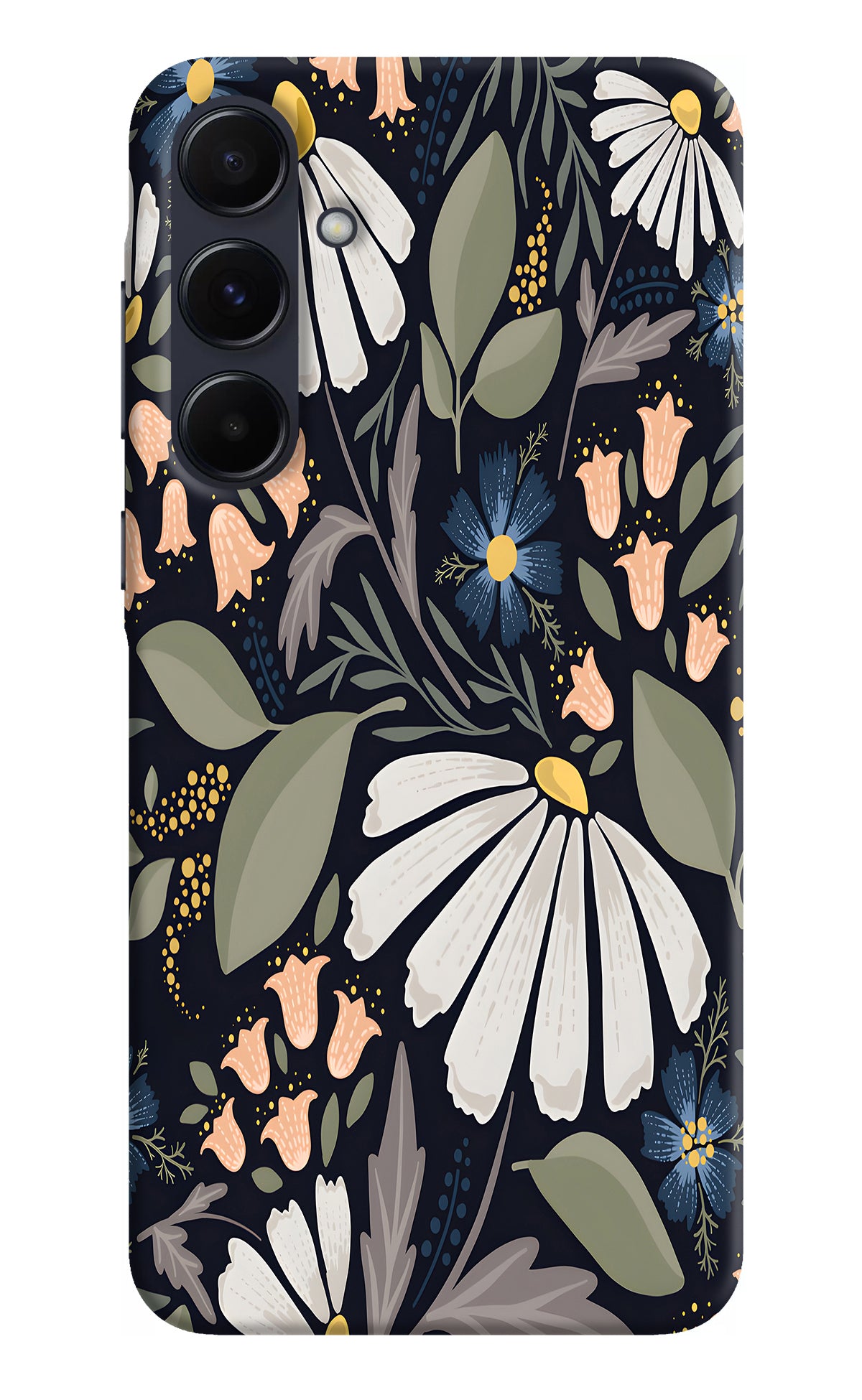 Flowers Art Samsung A55 5G Back Cover