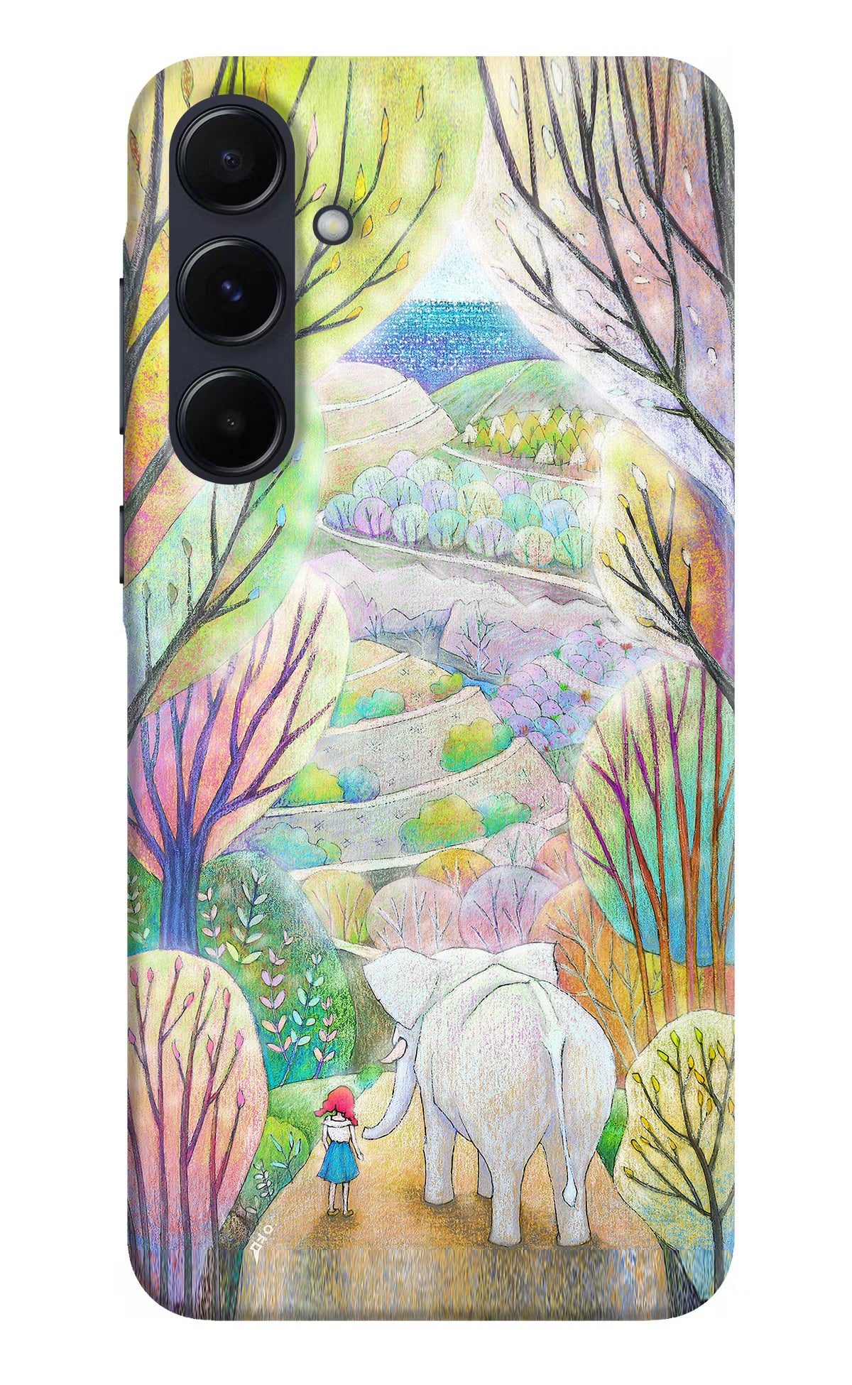 Nature Painting Samsung A55 5G Hard Case Back Cover by Casekaro