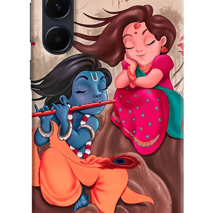 Radhe Krishna Samsung A55 5G Hard Case Back Cover by Casekaro