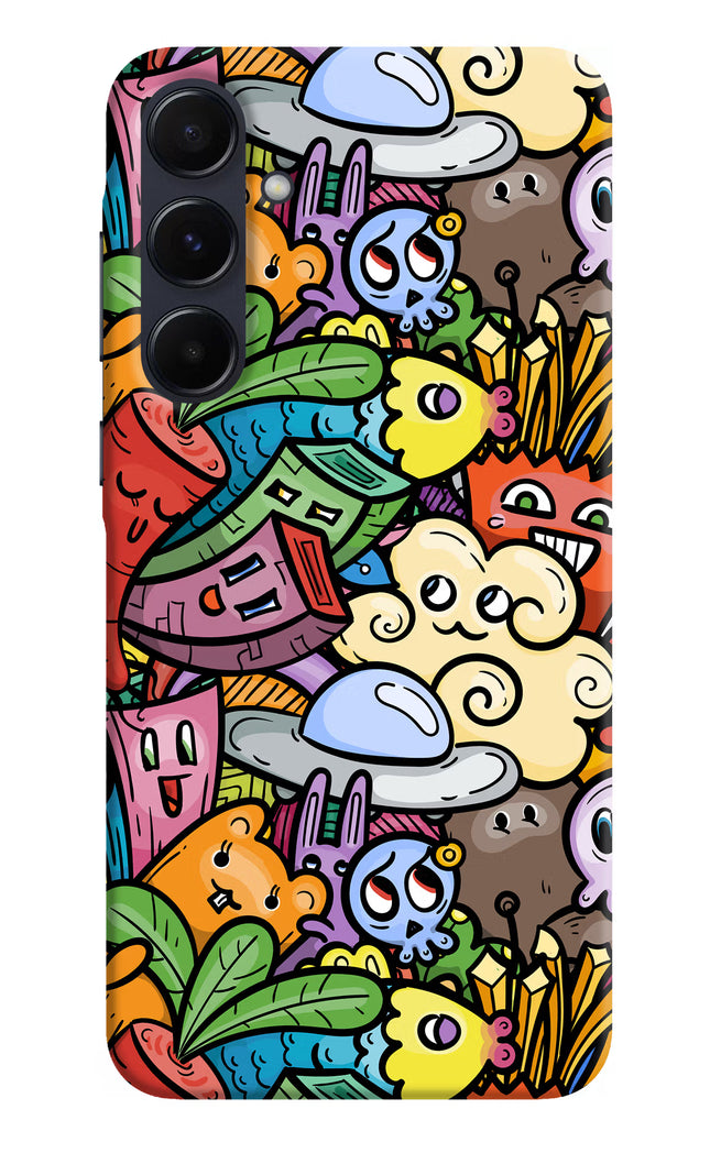 Veggie Doodle Samsung A55 5G Hard Case Back Cover by Casekaro