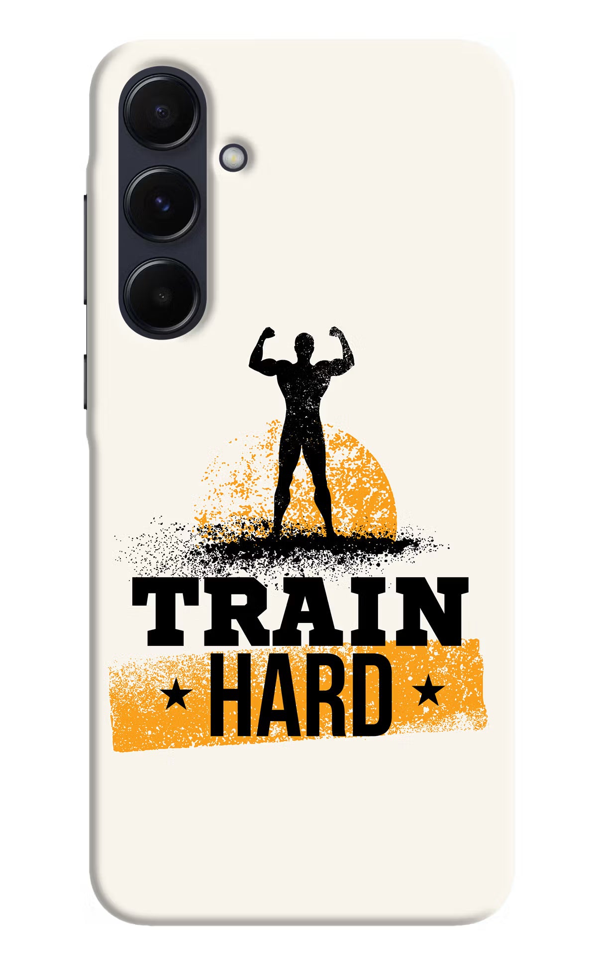 Train Hard Samsung A55 5G Hard Case Back Cover by Casekaro
