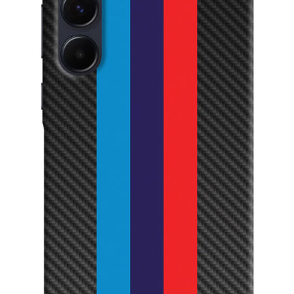 BMW Stripes Pattern Samsung A55 5G Hard Case Back Cover by Casekaro