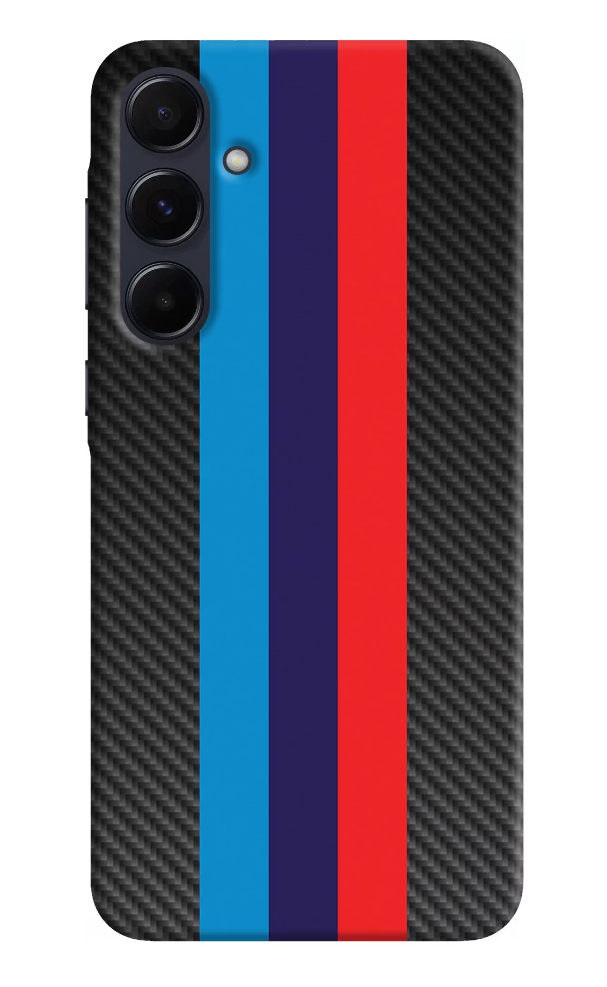 BMW Stripes Pattern Samsung A55 5G Hard Case Back Cover by Casekaro