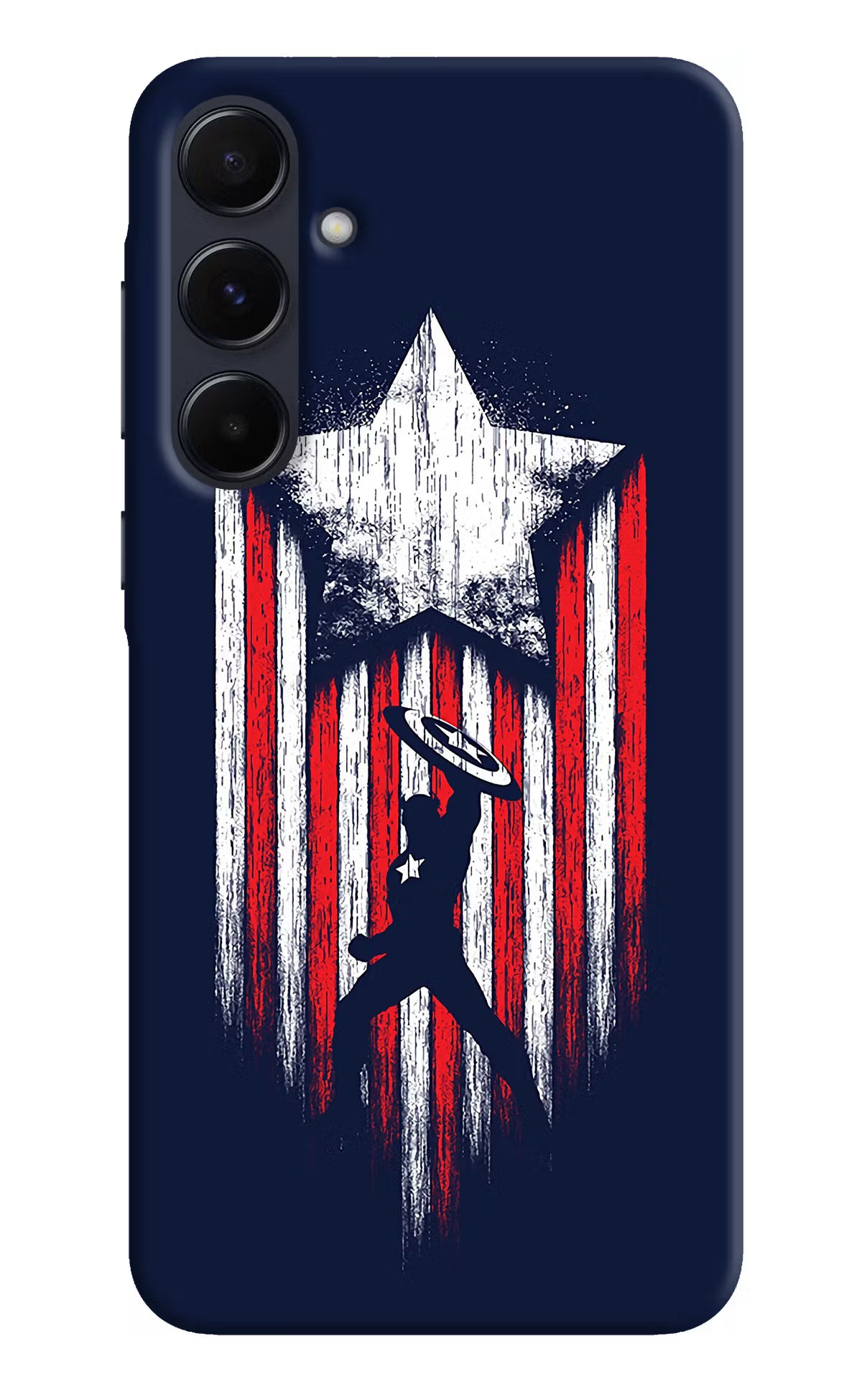 Captain America Marvel Art Samsung A55 5G Hard Case Back Cover by Casekaro