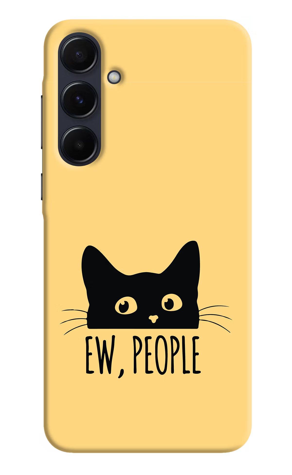 Ew People Catitude Samsung A55 5G Hard Case Back Cover by Casekaro