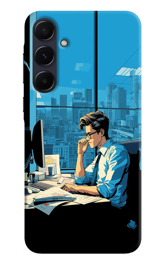 Focused Hustler (AI Generated) Samsung A55 5G Hard Case Back Cover by Casekaro